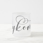 Iハートミコノス,ギリシャ フロストグラスマグカップ (中央)