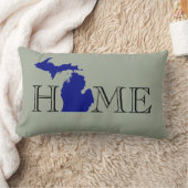 Iハートミシガン ランバークッション (ブランケット)