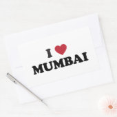 Iハートムンバイインド 長方形シール (封筒)