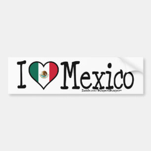 Iハートメキシコ バンパーステッカー