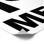 Iハートメタルおもしろいポスター ポスター (角)