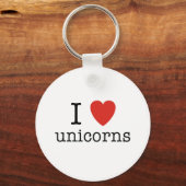 Iハートユニコーン キーホルダー (正面)