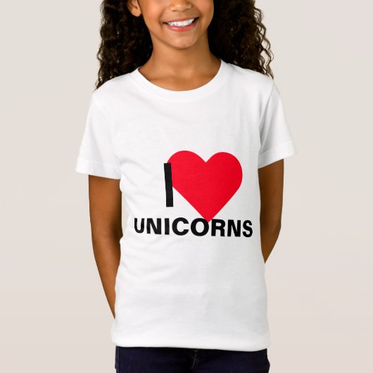 Iハートユニコーン Tシャツ (正面)