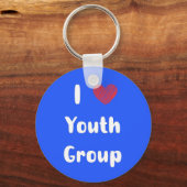 Iハートユースグループキーチェーン キーホルダー (正面)