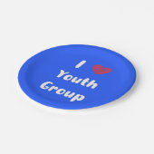 Iハートユースグループ紙プレート ペーパープレート (アングル)