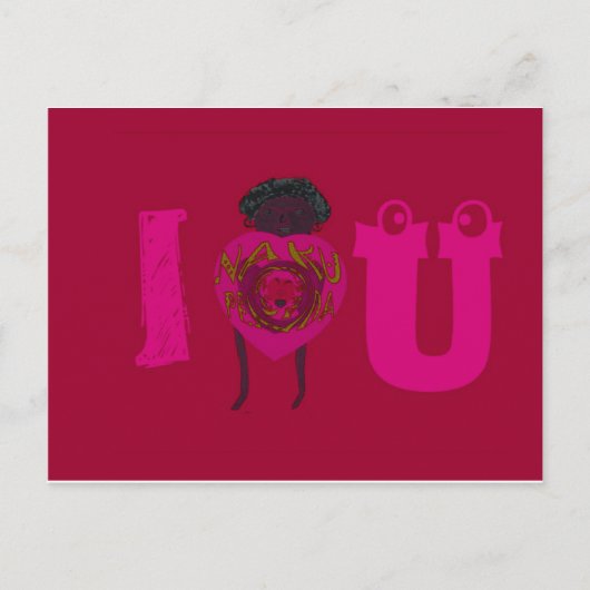 iハートユーナクペンダサナハッピーバレンタインデー シーズンポストカード (正面)