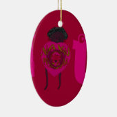 iハートユーナクペンダサナハッピーバレンタインデー セラミックオーナメント (右)