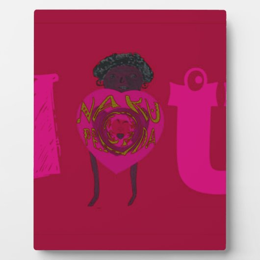 iハートユーナクペンダサナハッピーバレンタインデー フォトプラーク (正面)