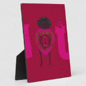 iハートユーナクペンダサナハッピーバレンタインデー フォトプラーク (側面)