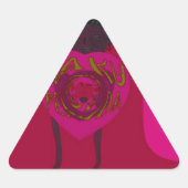 iハートユーナクペンダサナハッピーバレンタインデー 三角形シール (正面)