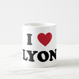 Iハートライオンフランス コーヒーマグカップ