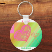 Iハートラクロスキーチェーン キーホルダー (正面)