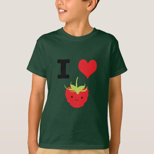 Iハートラズベリー Tシャツ (正面)