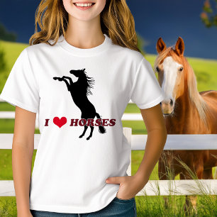 Iハートラブウマハングシルエット Tシャツ