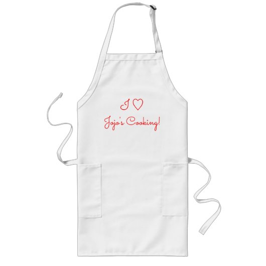 Iハートラブジョジョの料理 スタンダードエプロン (正面)