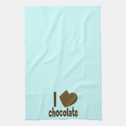 Iハートラブチョコレート キッチンタオル (縦)