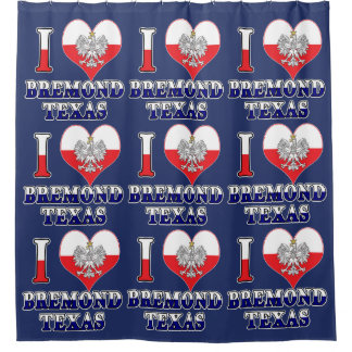 Iハートラブブレモンドテキサス州 シャワーカーテン