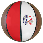 Iハートラブブレモンドテキサス州 バスケットボール (縦)