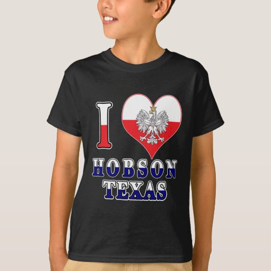 Iハートラブホブソンテキサス州 Tシャツ (正面)