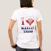 Iハートラブマーリンテキサス州 Tシャツ (裏面)