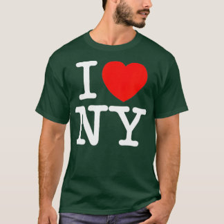 IハートラブNYニューヨークシティNYCクラシックフォント Tシャツ