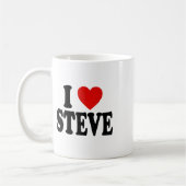 IハートラブSteve _1 コーヒーマグカップ (左)
