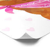 Iハートラマスウォールアートデコール ポスター (角)