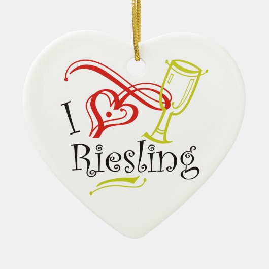 Iハートリースリング セラミックオーナメント (正面)