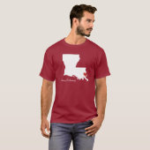 Iハートルイジアナ-カスタマイズ可能な都市 Tシャツ (正面フル)