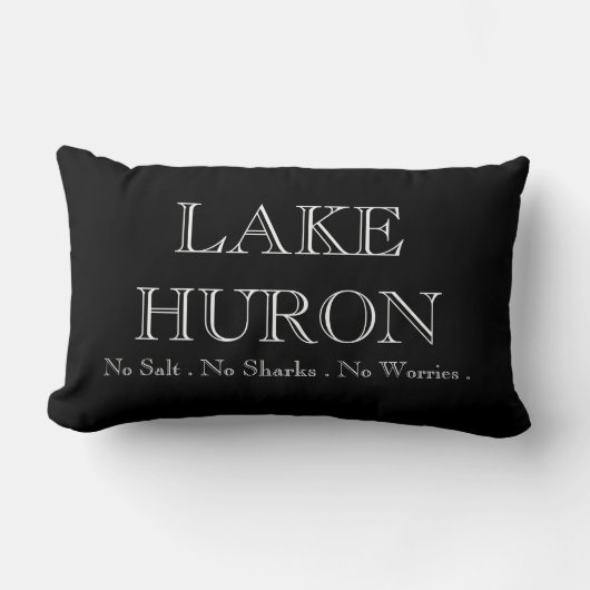 Iハートレイクヒューロン ランバークッション (正面)