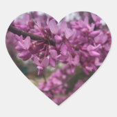 Iハートレッドブドの木のステッカー ハートシール (正面)