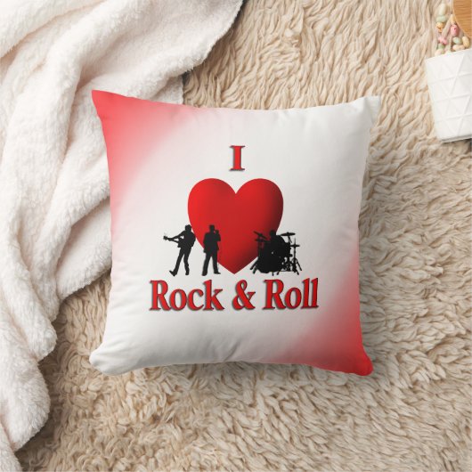 Iハートロックアンドロールモジョピロー クッション (ブランケット)