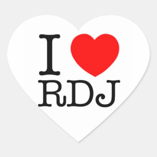 Iハートロバート・ダウニーJr.ステッカー ハートシール