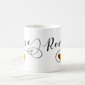 Iハートローマ、ローマ、イタリア コーヒーマグカップ (中央)