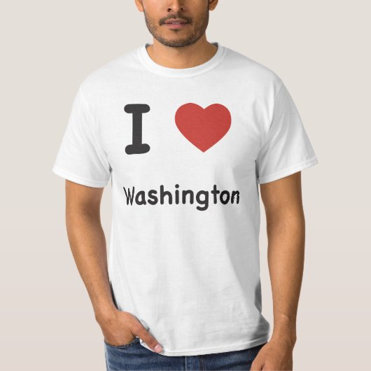 Iハートワシントン – ベビーTシャツ Tシャツ (正面)