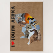 Iハート南アフリカの野生の国 ジグソーパズル (縦)