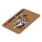 Iハート南アフリカの野生の国 マグネット (左側)