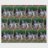 Iハート南アフリカゼブラアロエ ラッピングペーパー (フラット)