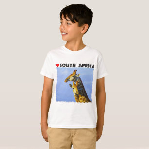 Iハート南アフリカブルースカイジラフェス Tシャツ