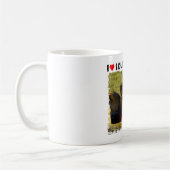 Iハート南アフリカライオン コーヒーマグカップ (左)