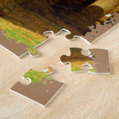 Iハート南アフリカ象の母と子牛 ジグソーパズル (側面)