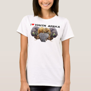 Iハート南アフリカ象エンブレム Tシャツ