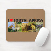 Iハート南アフリカ野生生物写真 マウスパッド (マウス)
