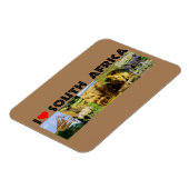 Iハート南アフリカ野生生物写真 マグネット (左側)