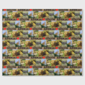 Iハート南アフリカ野生生物写真 ラッピングペーパー (フラット)