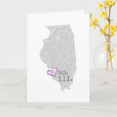 Iハート南イリノイ カード (黄色い花)