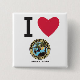 Iハート南西フロリダのワシカム 缶バッジ