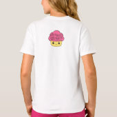 Iハート口ひげ Tシャツ (裏面)