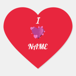 Iハート名ハート ハートシール