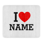 Iハート名 カッティングボード (正面)